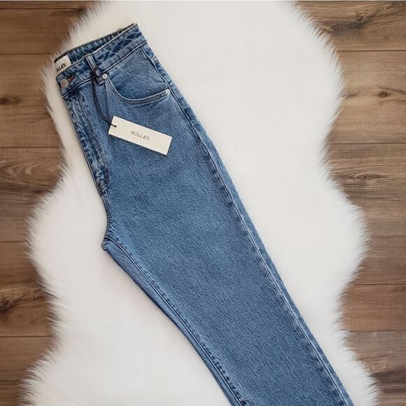 Rolla's Dusters High Rise Denim Jeans In Cindy Blue Size 31 NWT - Picture 14 of 16